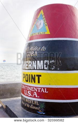 Southernmost Point markör, Key West, Florida, USA