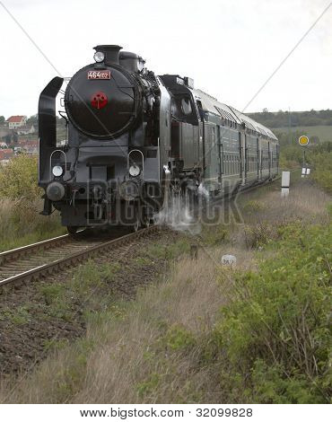 buhar tren (464.102), Prag - Luzna u Rakovnika, Çek Cumhuriyeti
