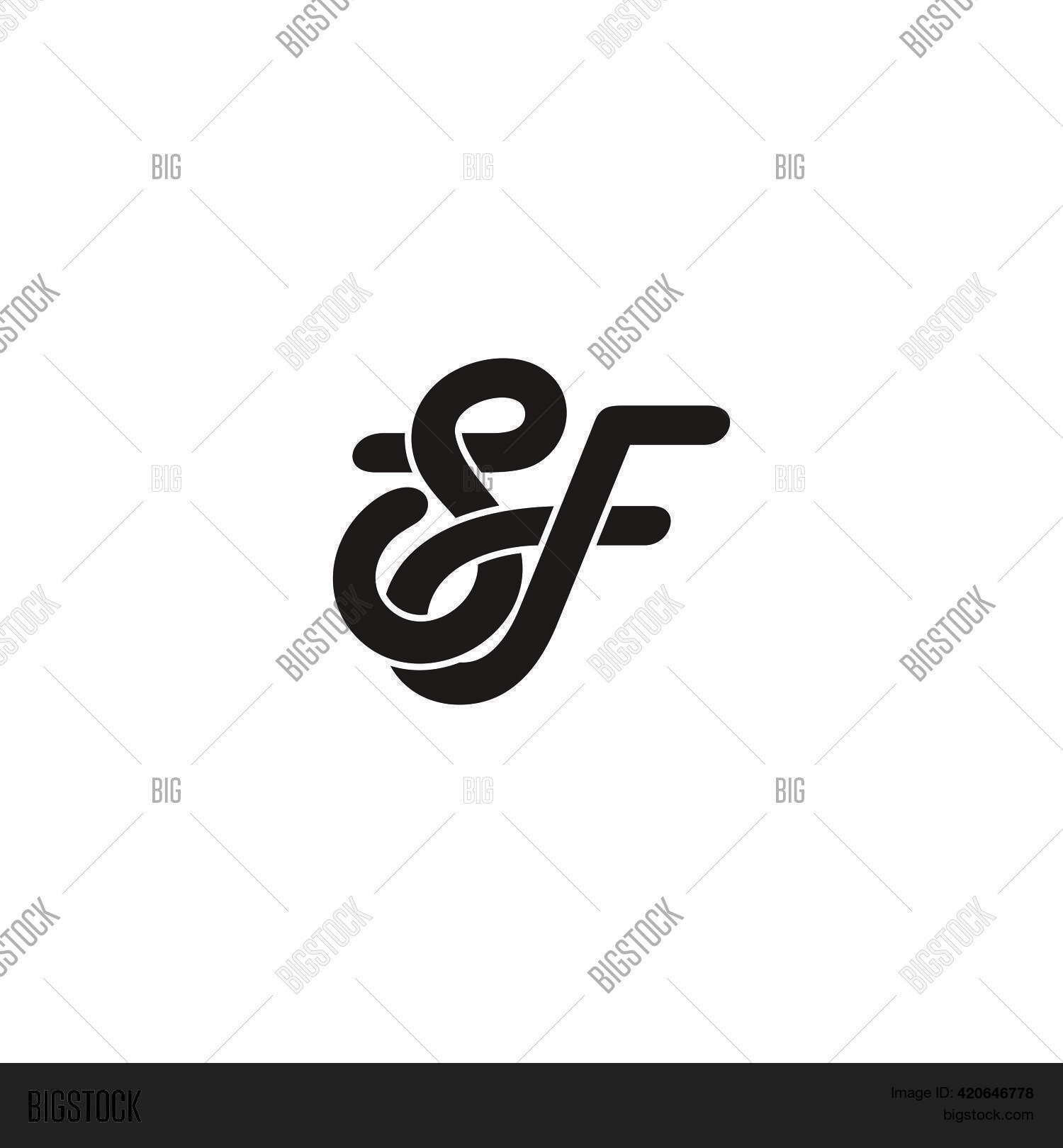 Letter Sf Curves Vector & Photo (Free Trial) | Bigstock