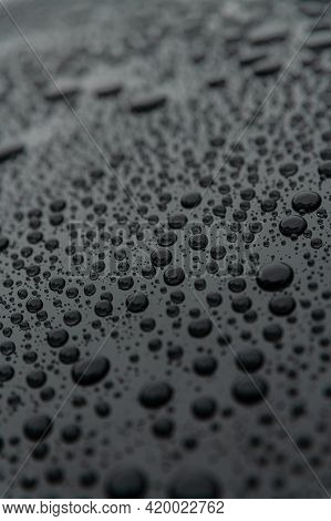 Hydrophobic Effect On Car Varnish After Using Ceramic Coating.
