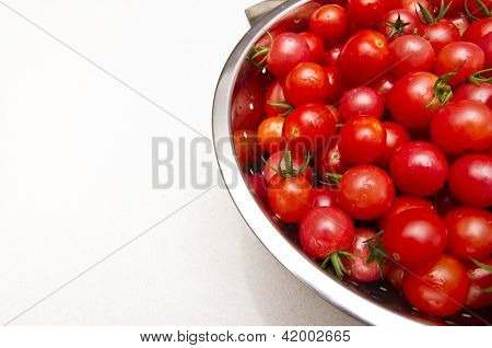 Aço inoxidável Collander de tomate fresco