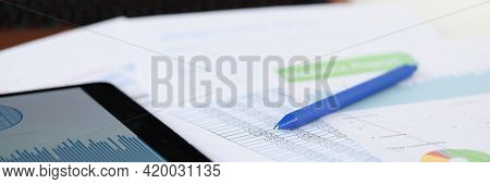 On Table Lies Commercial Graphics Tablet And Pen