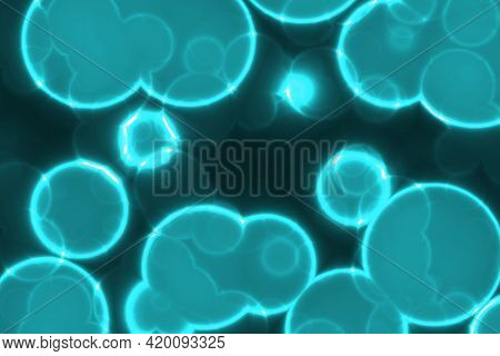 Artistic Amazing Light Blue Huge Amount Of Bio Monadiforms Digital Art Background Texture Illustrati