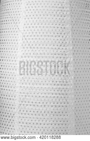 Close-up On Paper Perforated Lampshade As Background