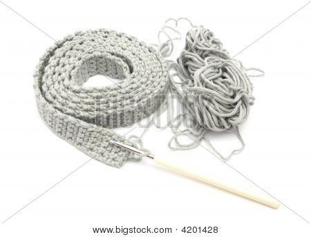 Lavoro all'uncinetto monocolore