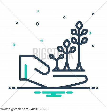 Mix Icon For Grow Skyrocket Proceed Increase Rise Growth Flourish