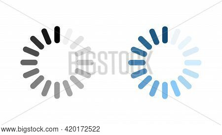 Download Sign. Load Icon. Load System. Data Load. Froze Computer. Load Icon Blue And Black.