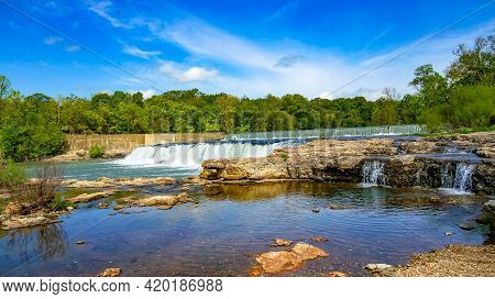 Waterfalls On A Summer Day In The Midwest