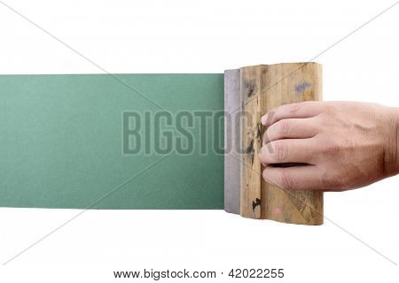 ภาพของมุมมองด้านบน silkscreening