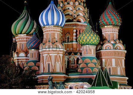 Noite St. Basil Cathedral