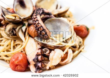 Pasta med skaldyr