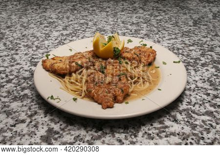Delicious French Dish Known As Chicken Francese
