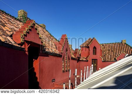 Comillas, Spain - Sep 08, 2020: El Capricho De Gaudi, Located In Comillas, Cantabria, Spain, Is One 