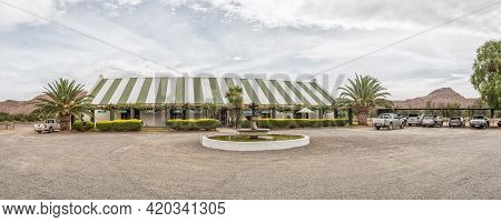 Three Sisters, South Africa - April 2, 2021: The Travalia Road Stall Near Three Sisters In The North