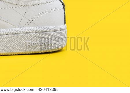 Pruszcz Gdanski, Poland - April 1, 2017: Close-up On Reebok Logo On Shoe.