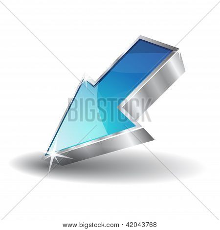 3D blank vektor ikon