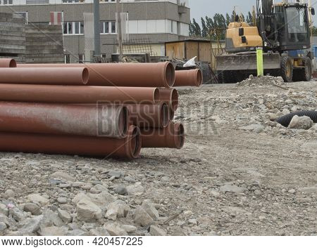 Water Pipe Or Tube In Hydraulic Engineering