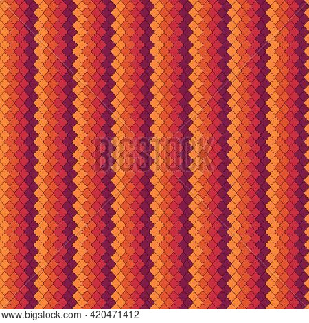 Seamless Pattern. Ogee Tiles Ornament. Oriental Traditional Ornamentation. Repeated Lantern Shapes. 