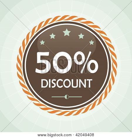 Popisek Vintage 50 % slevu