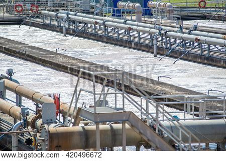 At A Wastewater Treatment Plan In Usa