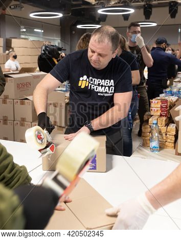 Humanitarian Aid. Coronavirus Epidemic In Ukraine