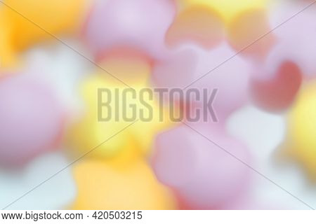 Abstract Background Of Different Colors Of The Rainbow Blur And Decorative Bokeh