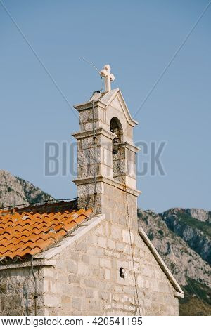 Church Sveti Savva Near Island Sveti Stefan