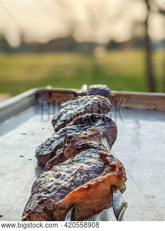 Grilled Picanha Ribeye Steaks Ready To Eat