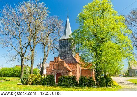 Church Of The Invention Of The Holy Cross In Krzywe Kolo, Poland.
