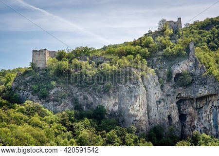 Remains Of Soko Grad Sokolac (falcon City) Medieval Fortress Near The City Of Of Sokobanja In Easter