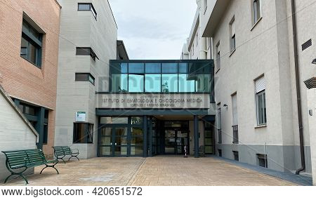 Bologna - Italy - May 1, 2021: Istituto Di Ematologia E Oncologia Medica Seragnoli (seragnoli Instit