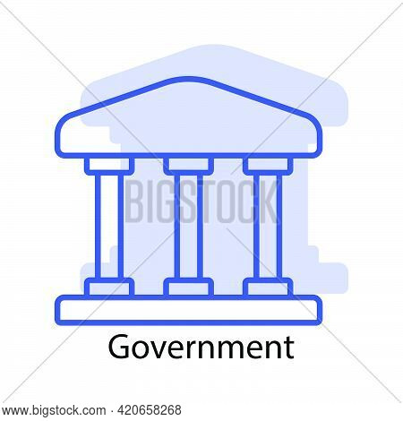 Government Icon. The Icon Can Be Used For Application Icon, Web Icon, Infographics, Editable Stroke.