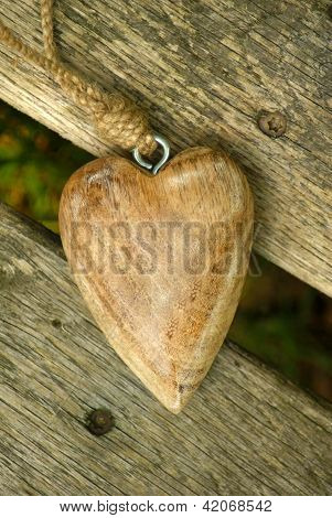 dřevěné srdce