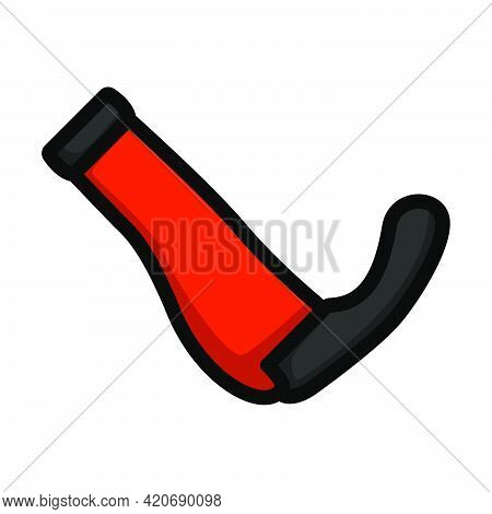 Bike Grips Icon. Editable Bold Outline With Color Fill Design. Vector Illustration.