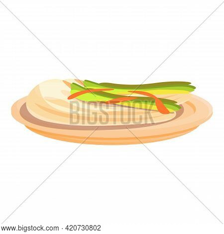 Korean Meal Icon. Cartoon Of Korean Meal Vector Icon For Web Design Isolated On White Background