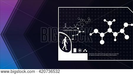 Composition of digital medical icons and data processing on screen. global medicine and science digital interface concept digitally generated image.