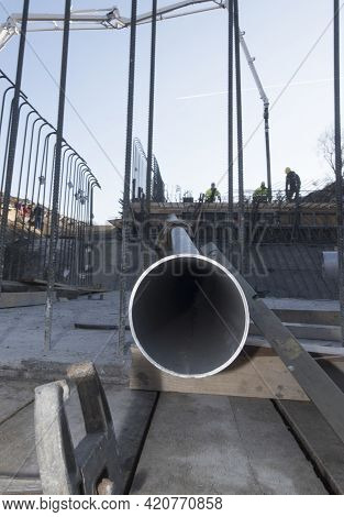 Water Pipe Or Tube In Hydraulic Engineering