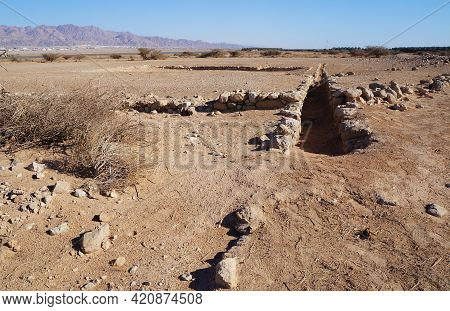 Archeological Site In South Israel, Evrona Wells System