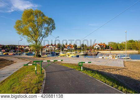 Krynica Morska, Poland - May 15, 2021: Fishing Port Of Krynica Morska Situated On Vistula Spit Betwe