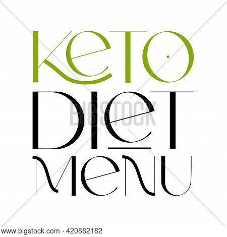 Keto Friendly Diet Vector Design Elements. Logo