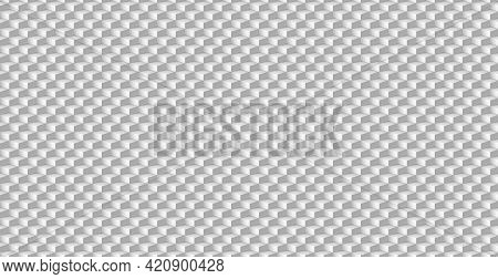 Abstract Background Gray - White Volumetric Rectangles - Vector Illustration