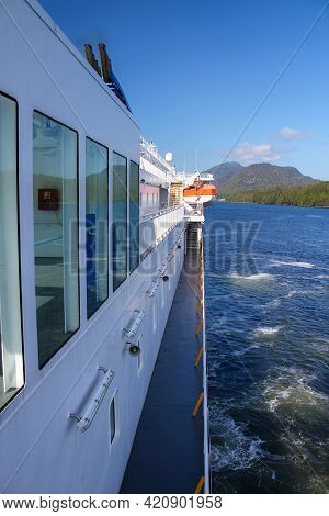 Travelling The Inside Passage Between Alaska And Canada: Ferry Cruise On The Inside Passage In Canad