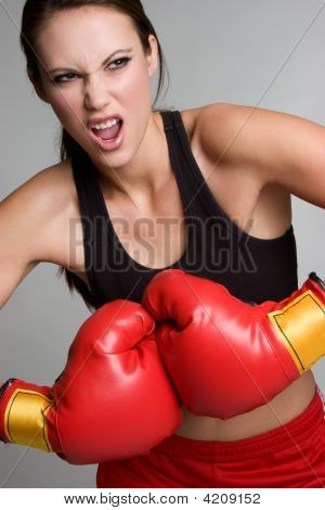 Dziewczynka Fitness boks