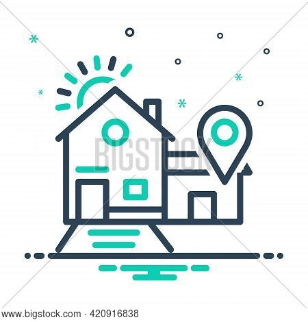 Mix Icon For Birthplace Place-of-birth Native-land Motherland