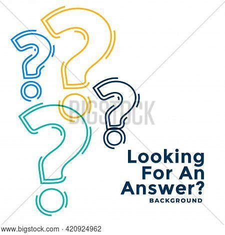 Web Help And Support Template With Question Marks