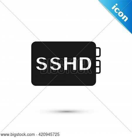 Grey Sshd Card Icon Isolated On White Background. Solid State Drive Sign. Storage Disk Symbol. Vecto