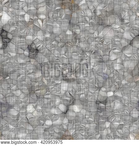 Rustic Blotched Charcoal Grey French Linen Woven Texture Background. Blobby Neutral Old Vintage Clot