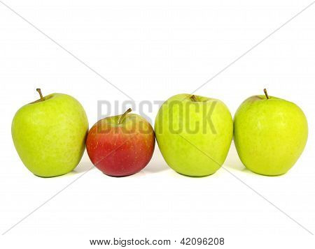 een groep van appels en andere