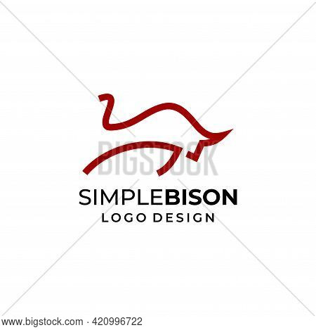 A Modern, Bold And Masculine Bison Logo Designed From Geometric Lines.
Eps 10, Vector.