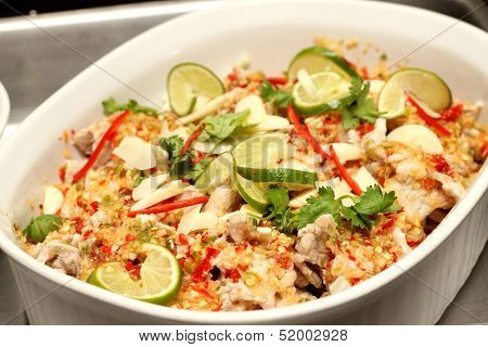 Steamed Snapper Fish With Lemon